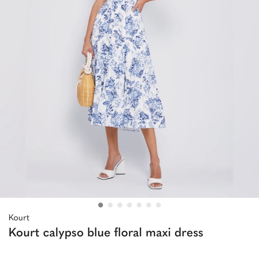 Kourt Blue Floral Mini dress